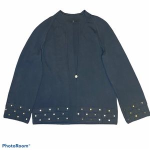 St. John Sport Studded wool cardigan
